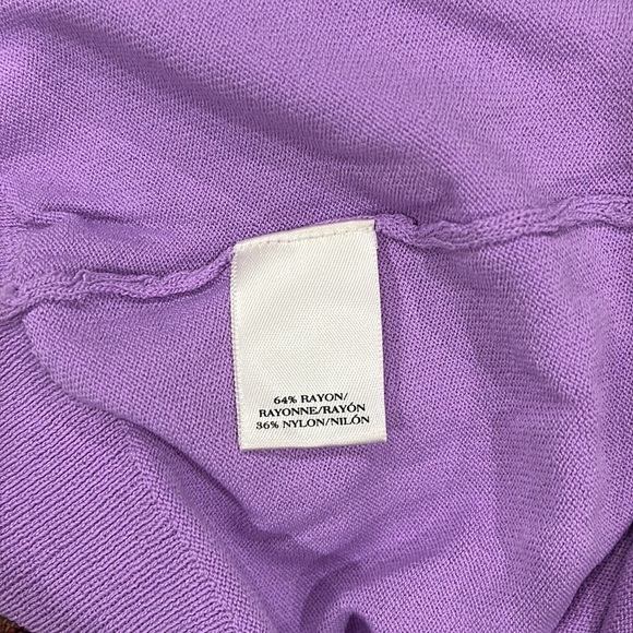 Ann Taylor Light Purple Sleeveless Top, women's size L - Picture 8 of 8